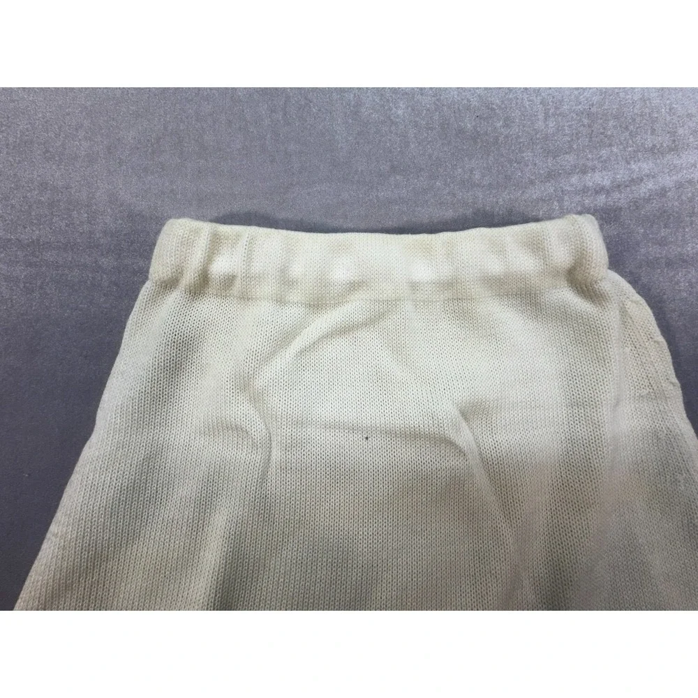 Vintage‎ Organic by Appleja Acrylic Skirt Beige White Size Small